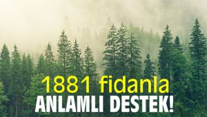 1881 fidanla anlamlı destek!