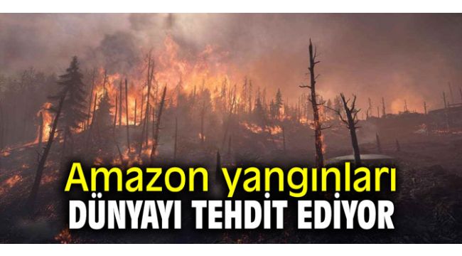 Amazon yangınları dünyayı tehdit ediyor