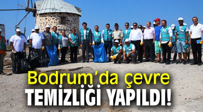 Bodrum’da çevre temizliği yapıldı!