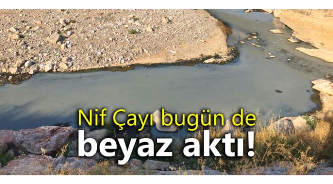 Nif Çayı bugün de beyaz aktı!