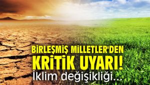 Birleşmiş Milletler'den kritik uyarı! İklim değişikliği...