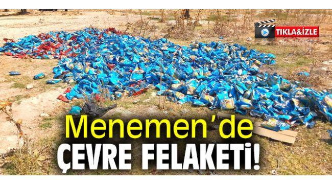 Menemen'de çevre felaketi!