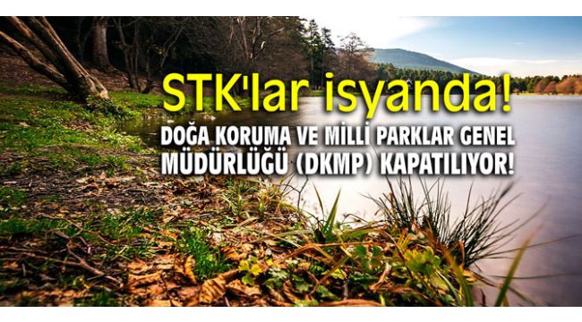 STK'lar isyanda! Doğa Koruma ve Milli Parklar Genel Müdürlüğü (DKMP) kapatılıyor!