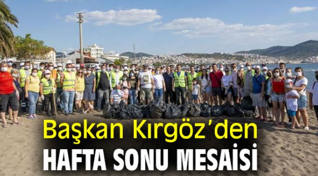 Başkan Kırgöz’den Hafta Sonu Mesaisi