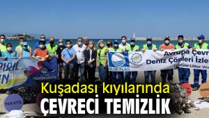 Kuşadası kıyılarında çevreci temizlik