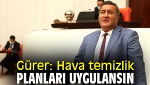 Gürer: Hava temizlik planları uygulansın