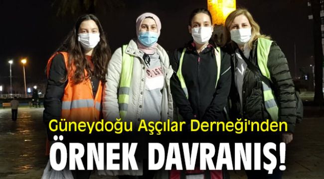 Güneydoğu Aşçılar Derneği'nden örnek davranış!