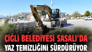 Çiğli Belediyesi Sasalı'da yaz temizliğini sürdürüyor
