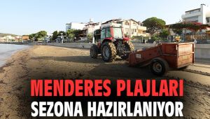 Menderes plajları sezona hazırlanıyor