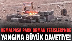 Kemalpaşa Park Orman Tesisleri'nde yangına büyük davetiye!