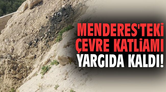 Menderes'teki çevre katliamı yargıda kaldı!